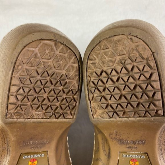 Lila SureGrip Womens Bailey Blue Floral Open Back Clog Slip‎ Resistant, size 8.5 - Picture 12 of 15